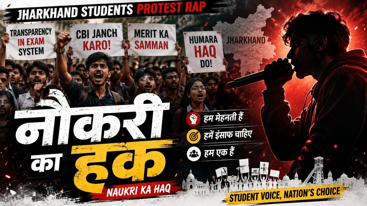 Jharkhand Students Protest Rap 2026 | Naukri Ka Haq | JSSC JPSC Protest Song | Hindi l Student Voice