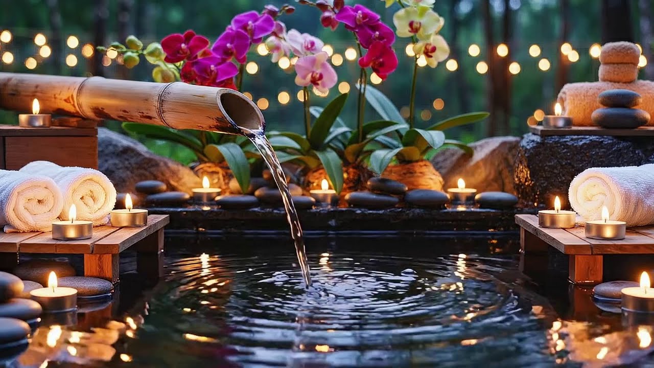 Relaxing Piano with Flowing Water Sounds 🌿 Healing Piano Music for Anxiety Depression | Deep Rest