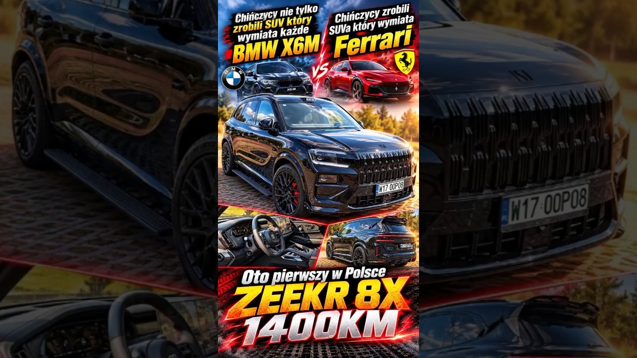 Chińczycy znowu przekraczają granice absurdu. Zeekr 8K 1400 koni mechanicznych. pierwszy w Polsce