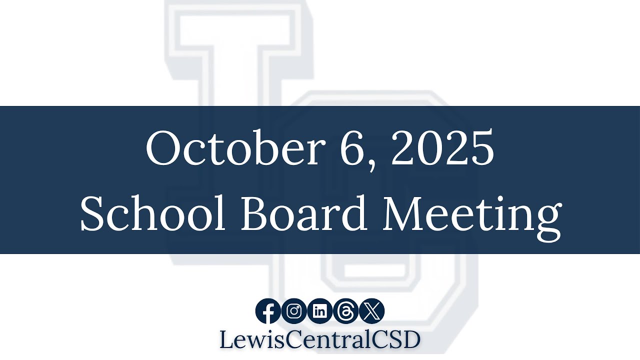 October 6, 2025 School Board Meeting