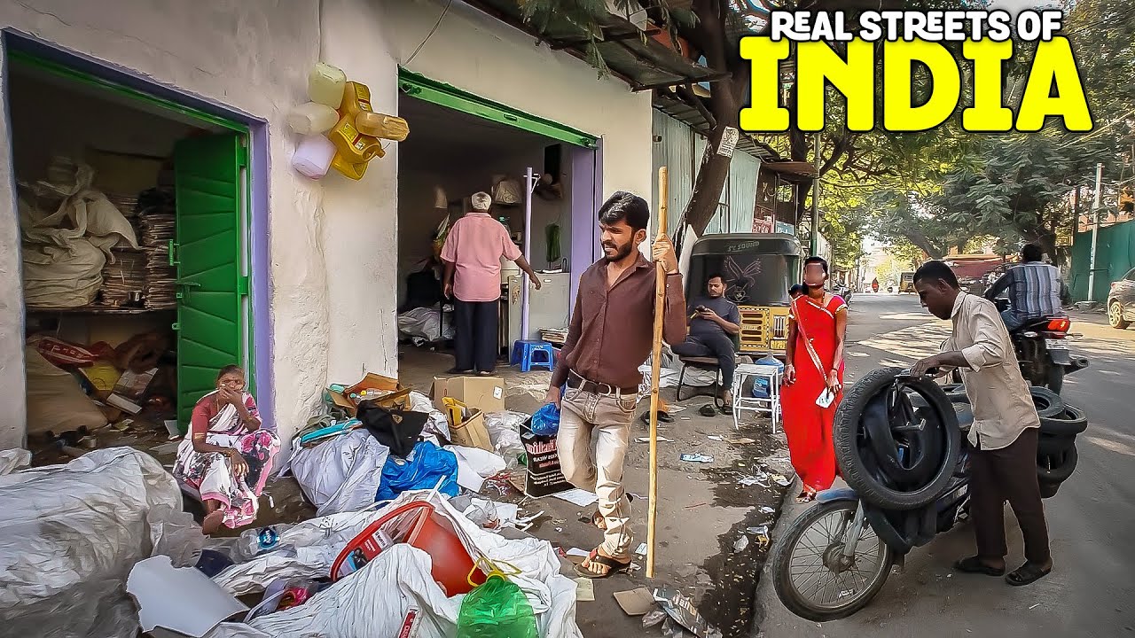 ЭТО та Индия, которую многие никогда не видят 🇮🇳 | Реальная жизнь в Индии: прогулка в 4K
