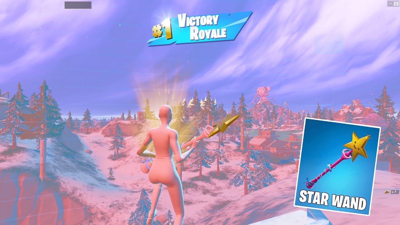 WHITE SUPERHERO + STAR WAND GAMEPLAY (FORTNITE SEASON 3)