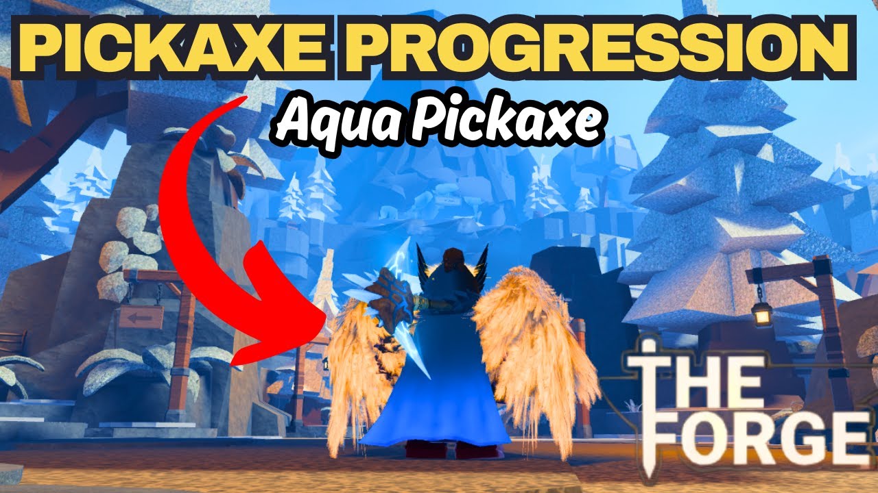 Roblox The Forge PICKAXE PROGRESSION: Aqua Pickaxe Unlocked 