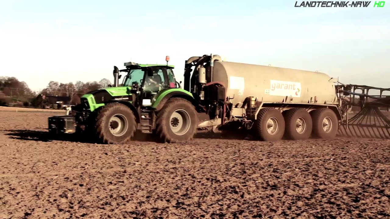 LU Klein-Hitpaß am Gülle fahren mit Deutz-Fahr 7250 Warrior und KotteGarant Tridem für BGA Körner