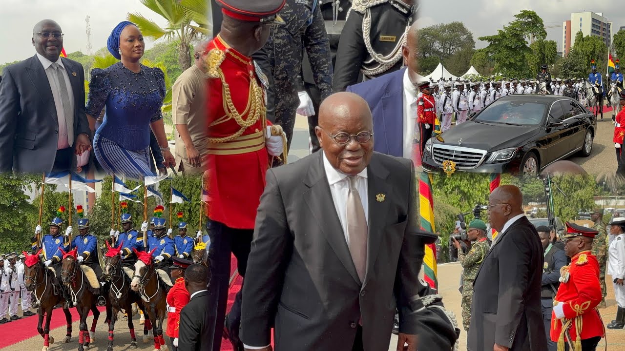 Prez Akuffo Addo & Bawumia arrives to bid farewell to the parliament of Ghana & the Nation.
