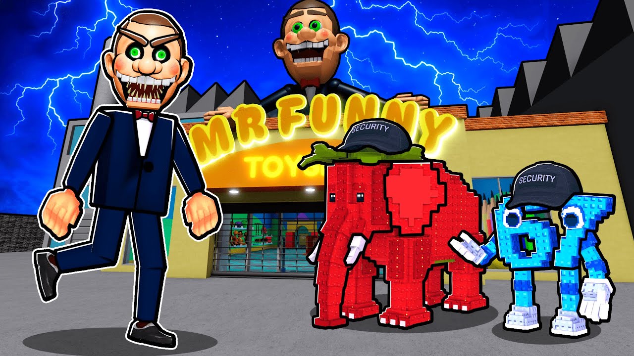 Brainrots Escape Mr Funny Toyshop in Roblox Obby