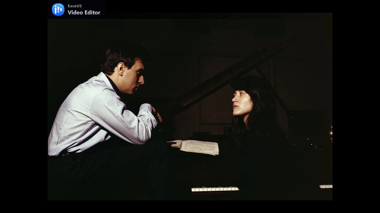 Martha Argerich , Claudio Abbado and BPO in Strauss Burleske Salzburg April 1993