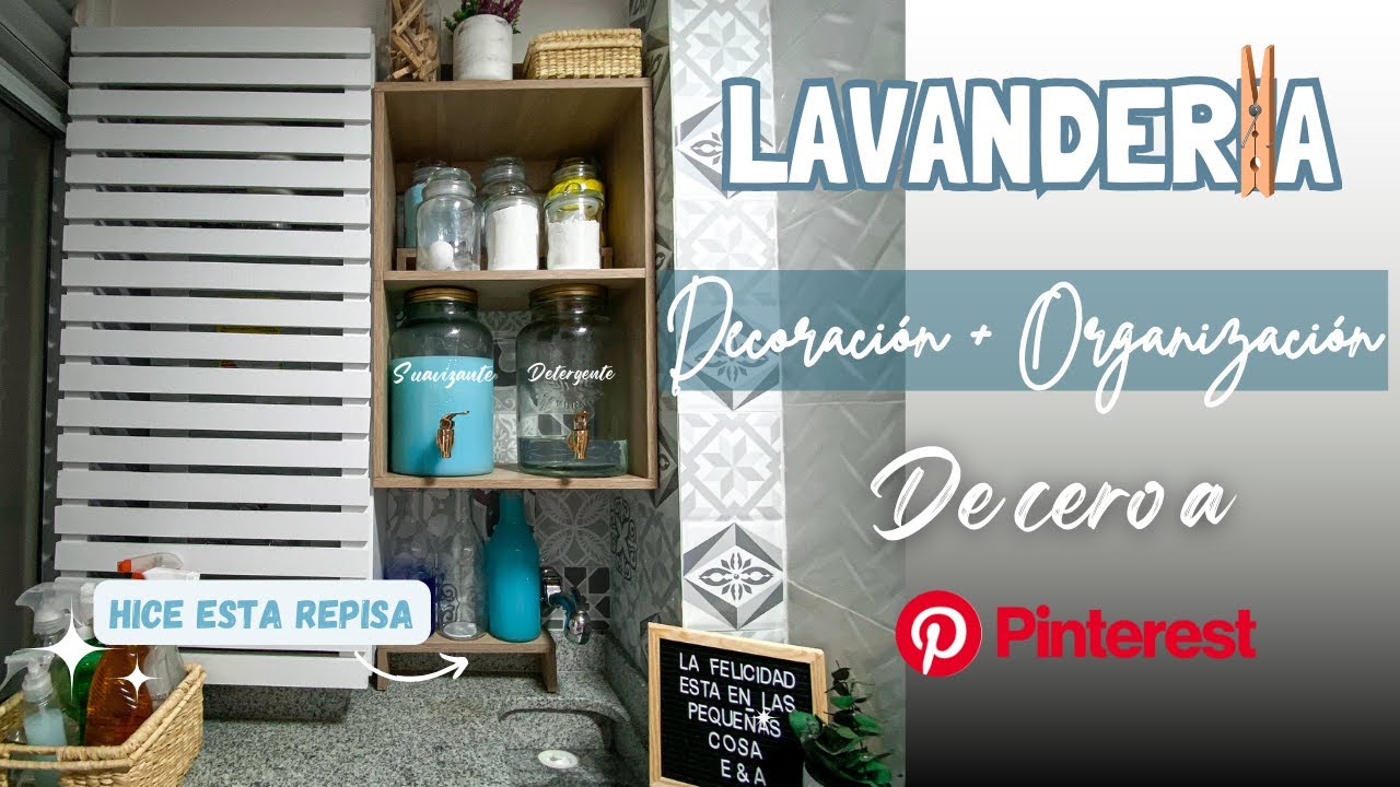 LAVANDERIA con ESPACIO REDUCIDO ?Te muestro MIS Ideas PRÁCTICAS para ORGANIZAR y DUPLICAR espacio