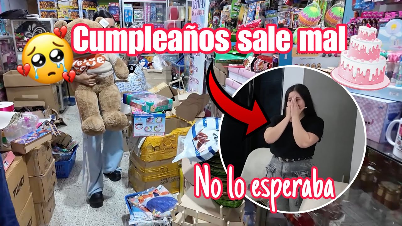 😫CUMPLEAÑOS DE LA NIÑERA-SALE MAL🎁🎂kelly Muñoz