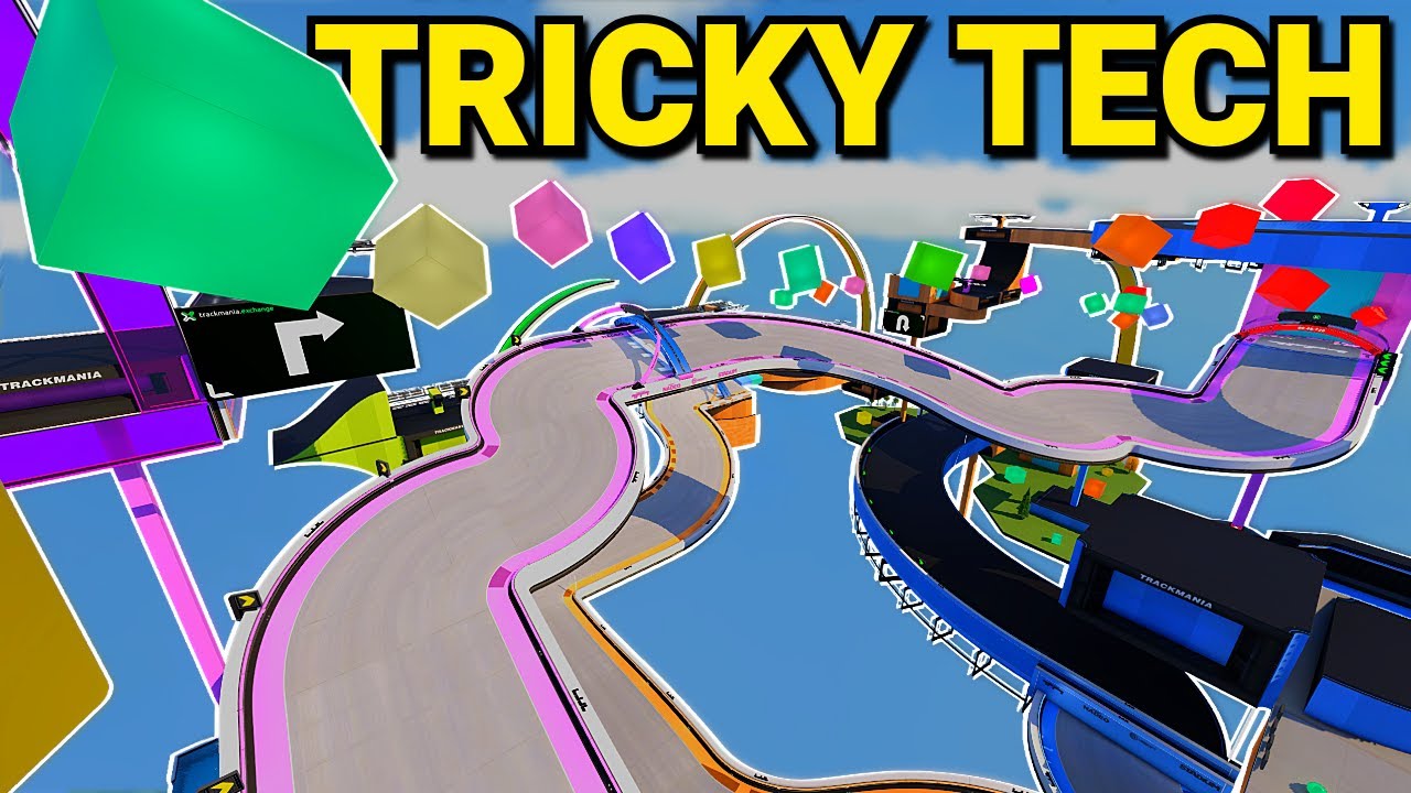 A TECHNICOLOUR TECH TRACK for Cup of the Day! - Trackmania