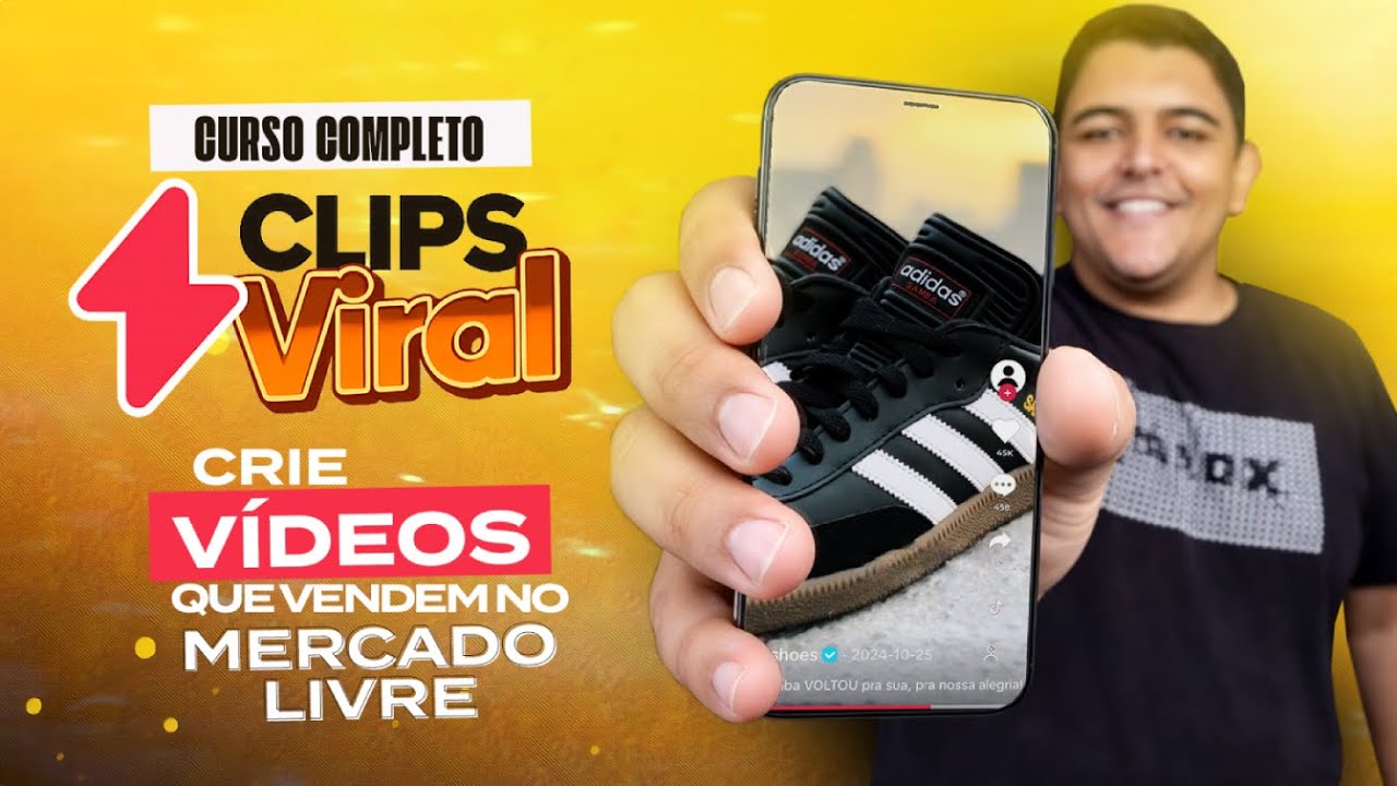 CURSO COMPLETO | Clips Viral - Aprenda DO ZERO A Forma + SIMPLES de Criar CLIPS para o MERCADO LIVRE