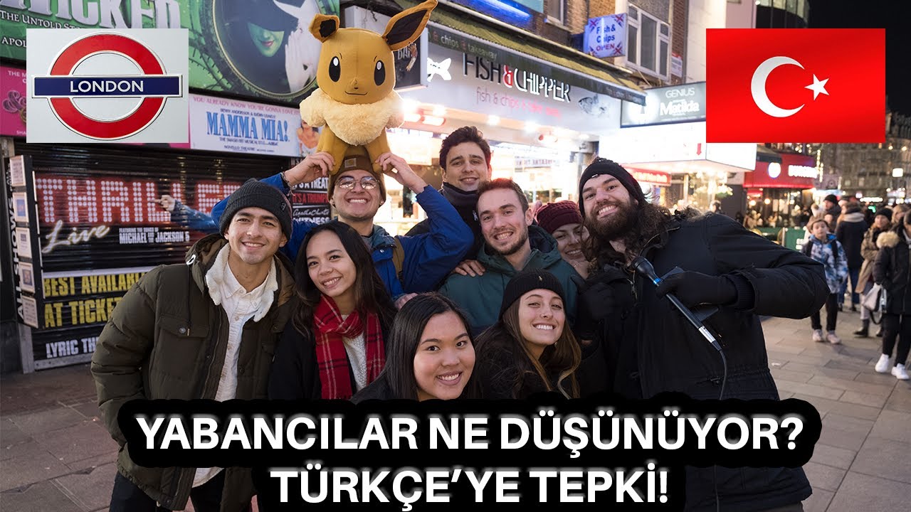 İNGİLİZLERE TÜRKÇE KONUSTUM ! BU HANGI DIL DİYE SORDUM ??