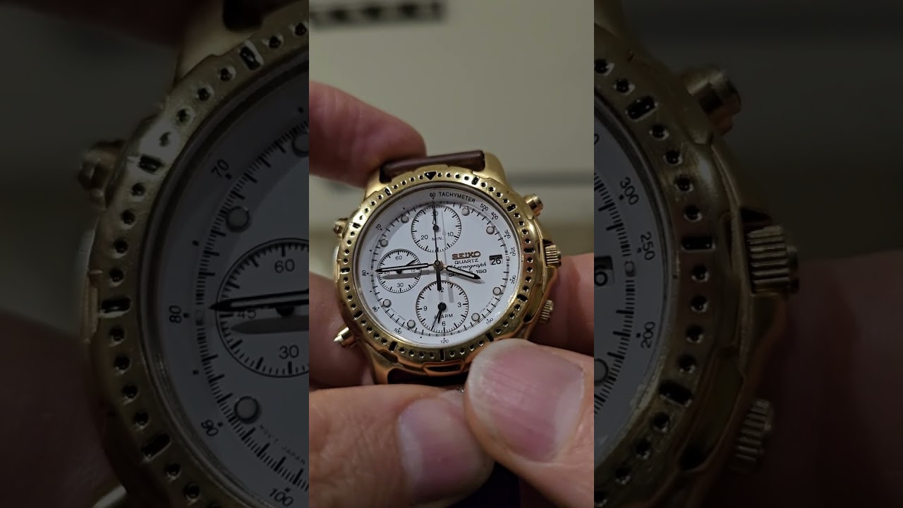 SEIKO QUARTZ Chronograph SPORTS 150 7T32-F020 de mayo de 1992 .