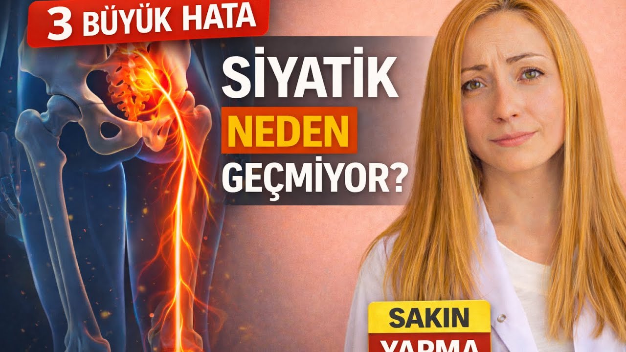 SİYATİK AĞRISI NEDEN GEÇMİYOR? BU 3 HATA AĞRIYI ARTIRIYOR #youtube #youtubevideo #belfıtığıtedavisi