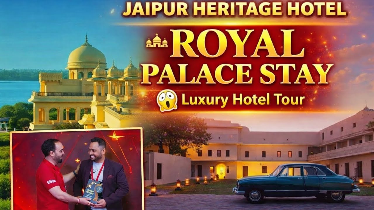 Jaipur के Heritage Hotel में एक दिन | Royal Life Experience 👑😱