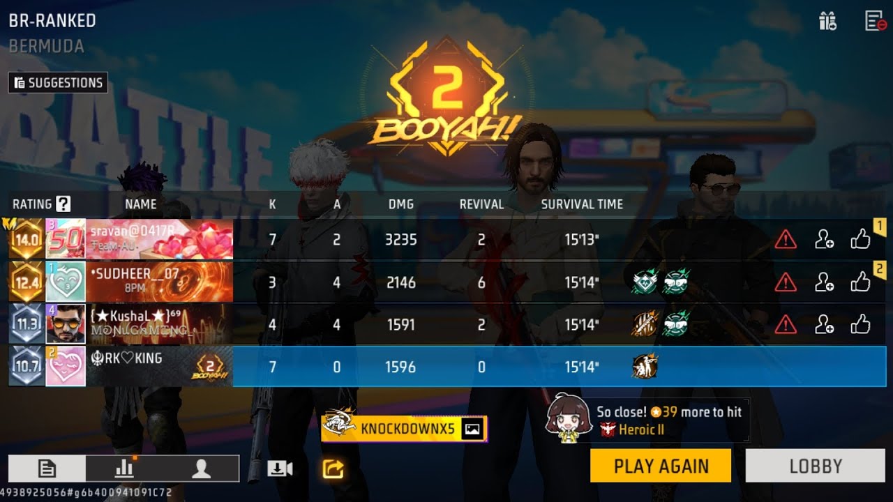 ❤️BR RANK holder  BOOYAH 