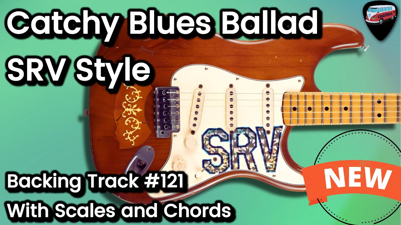 Catchy Blues Ballad Backing track # 121 in A 75 bpm