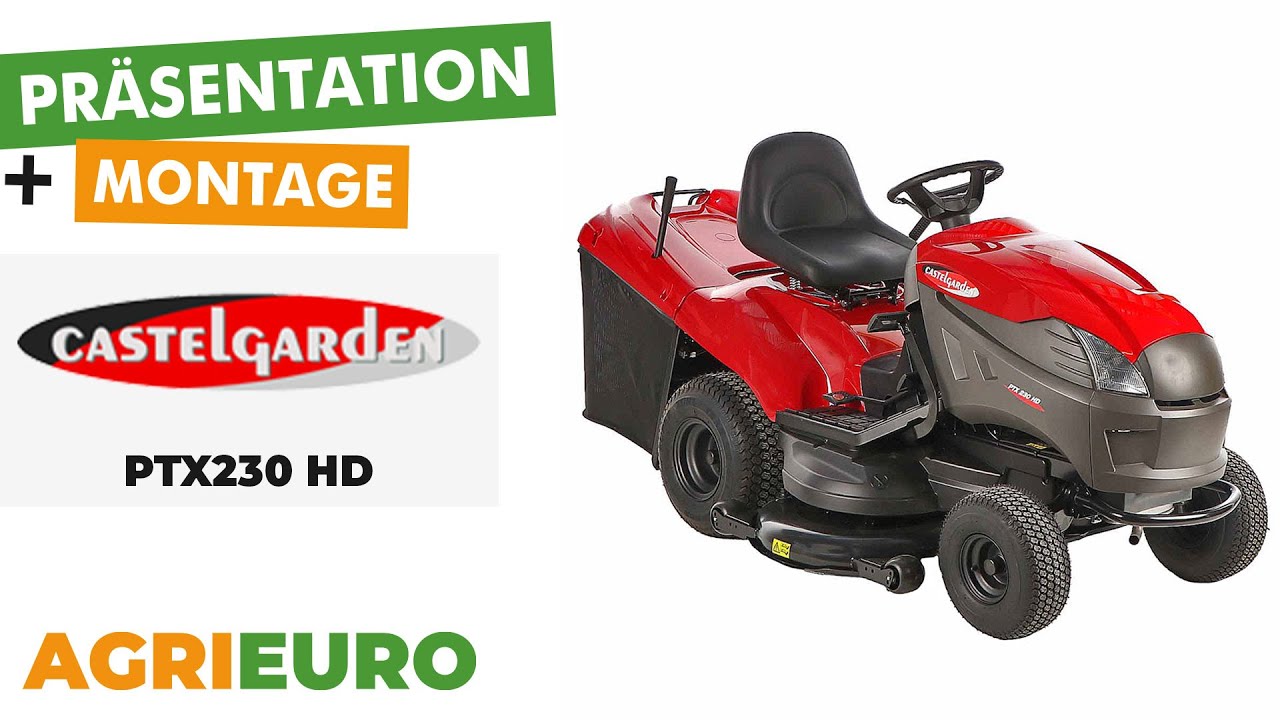 Produkt- und Montagevideo Castelgarden PTX230 HD - Rasentraktor mit Fangkorb