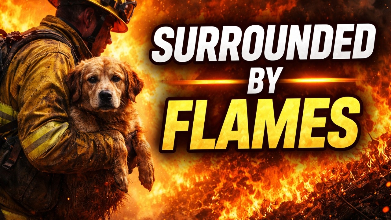 Surrounded by Wildfire… They Refused to Leave the  ANIMAL BEHIND