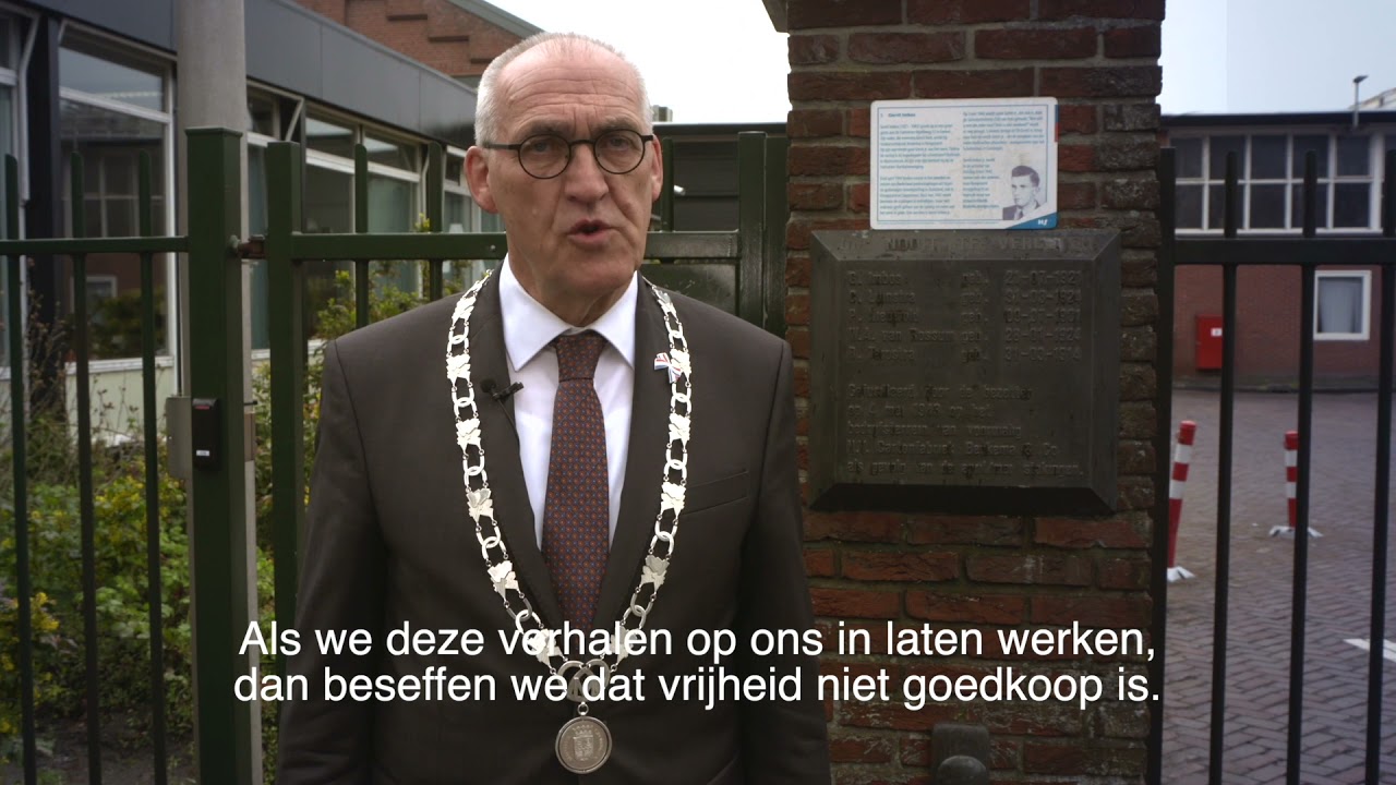 4 mei toespraak burgemeester Adriaan Hoogendoorn
