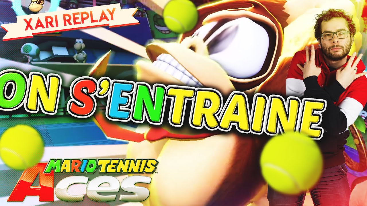 Entrainement Mario Tennis pour le tournoi