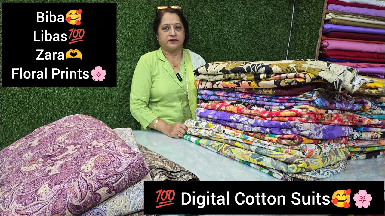 Biba🥰, Libas💯, Zara🌸 Sabhi Digital Print ke Cotton Ke Than🥰🫶, Summer Collection 👌🏻,9728405735📞
