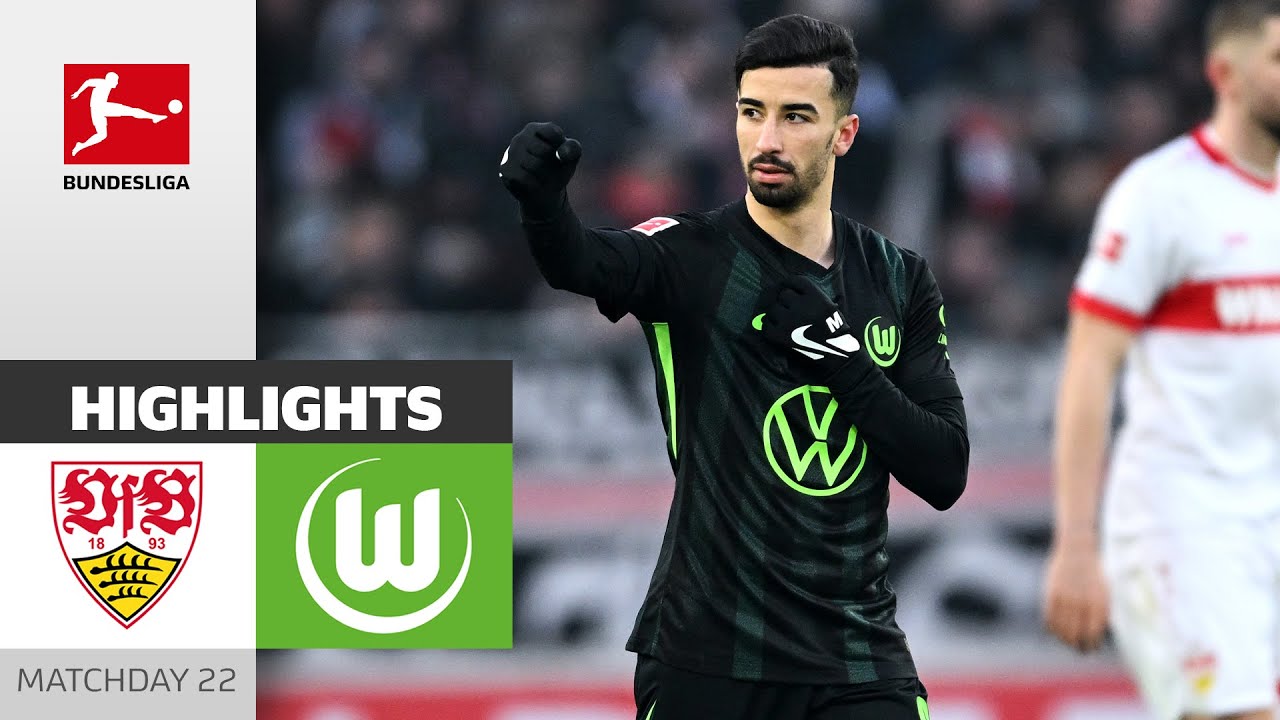 Wolves annoy Stuttgart late! | VfB Stuttgart - VfL Wolfsburg 1-2 | Highlights | MD 22 Bundesliga