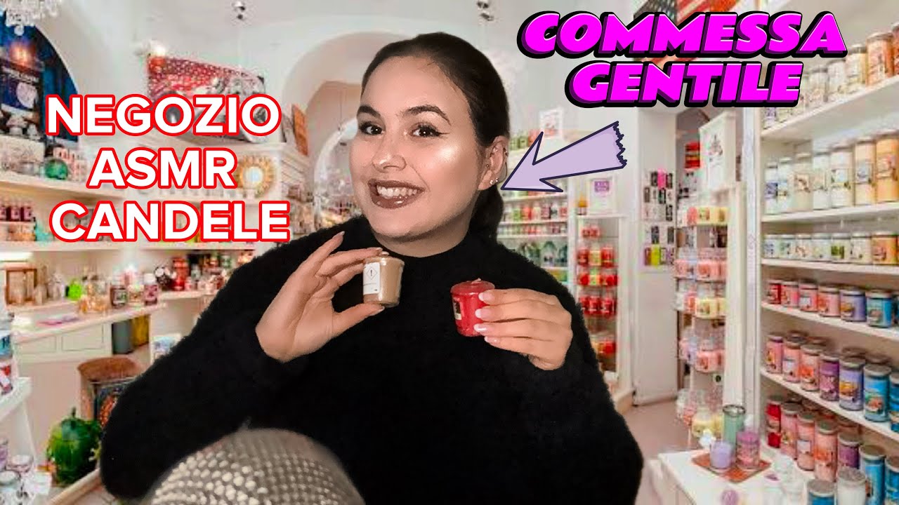 NEGOZIO DI CANDELE RILASSANTE ✨ asmr ita roleplay (whispering, tapping) 