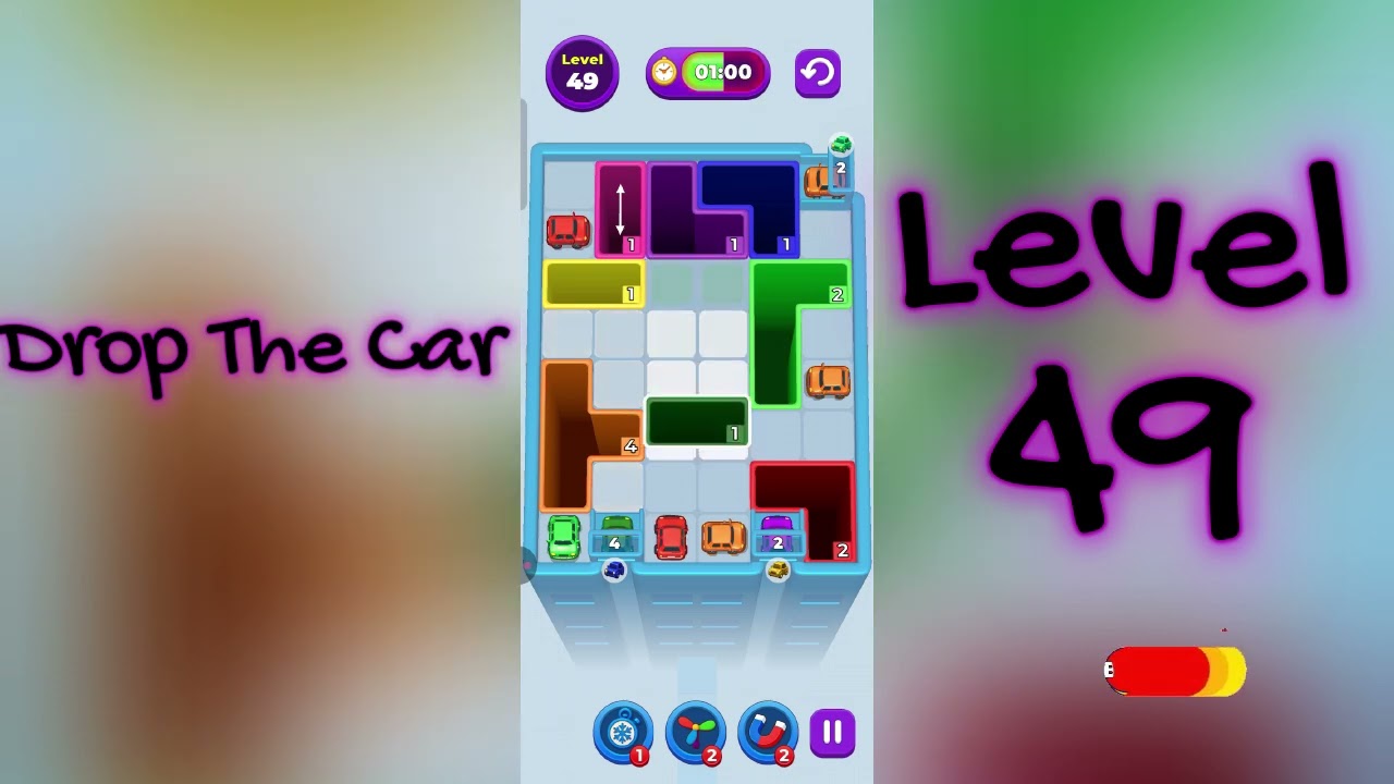 🚗 Drop The Car Level 49  Walkthrough | Car Puzzle Game Solution | Go Answer