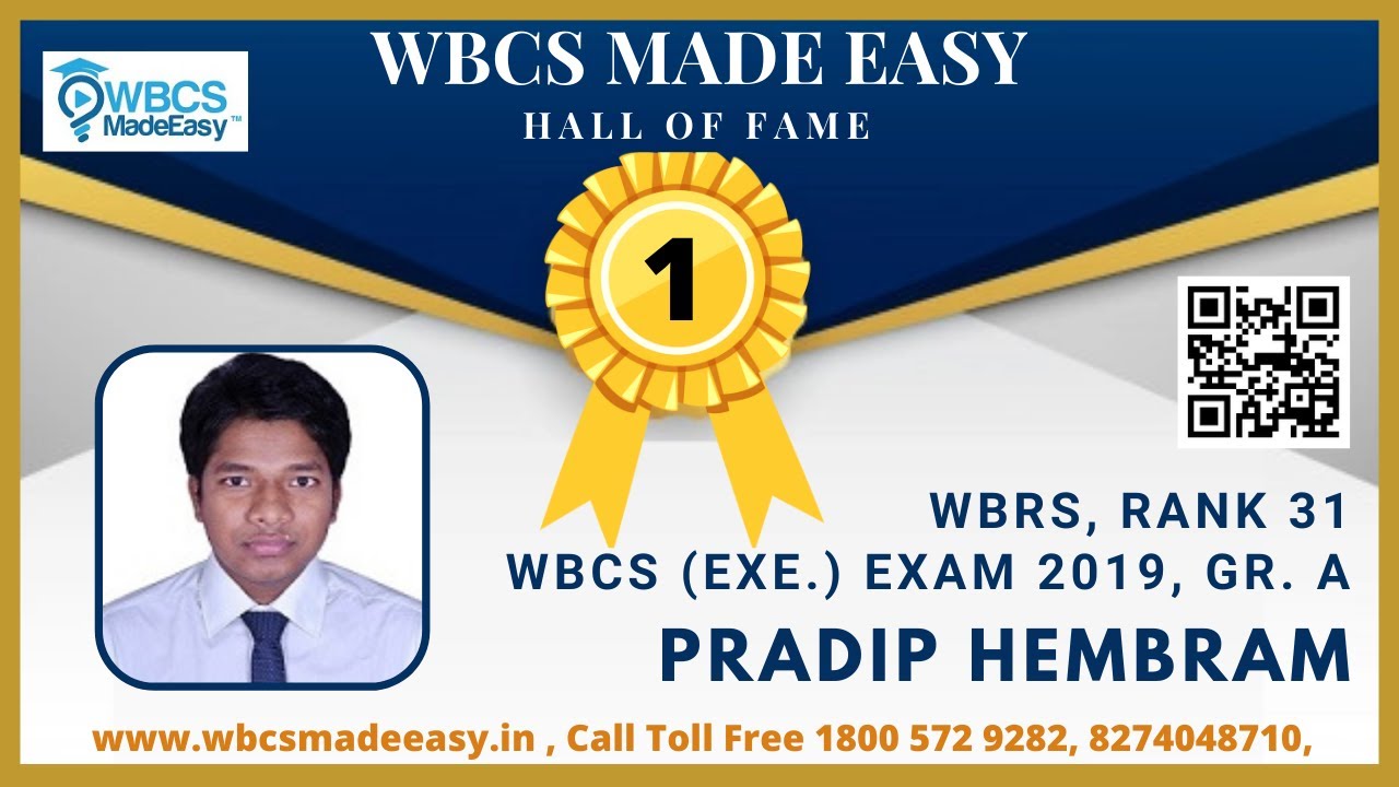 Pradip Hembram || WBCS Rank 31 || WBCS Gr. A 2019 || Online Mock Interview Session || WBCSMadeEasy&trade;