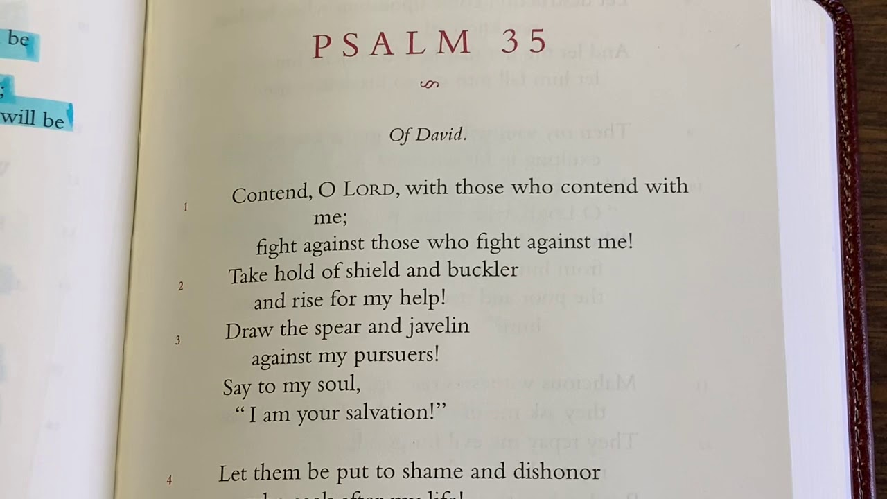 Reading Scripture - Psalm 35 & 36