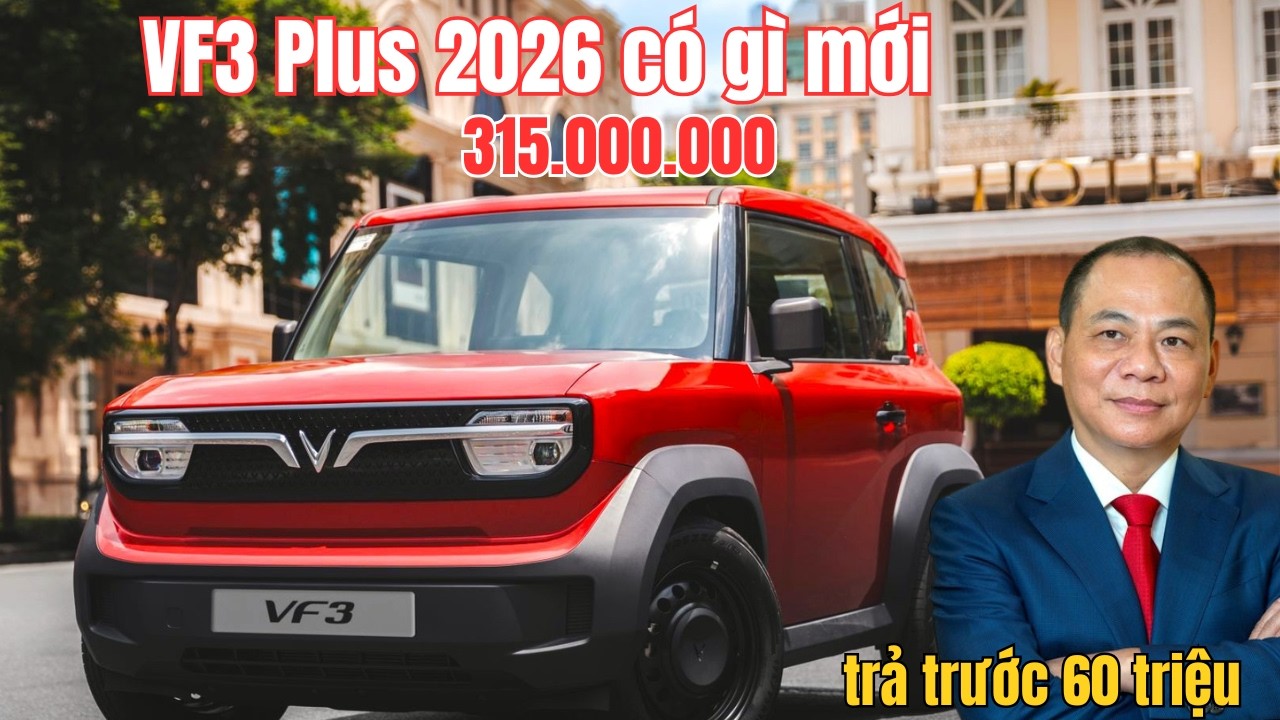 khám phá VF3 Plus 2026 Có Gì Mới? Giá 315 Triệu – mẫu xe điện mini