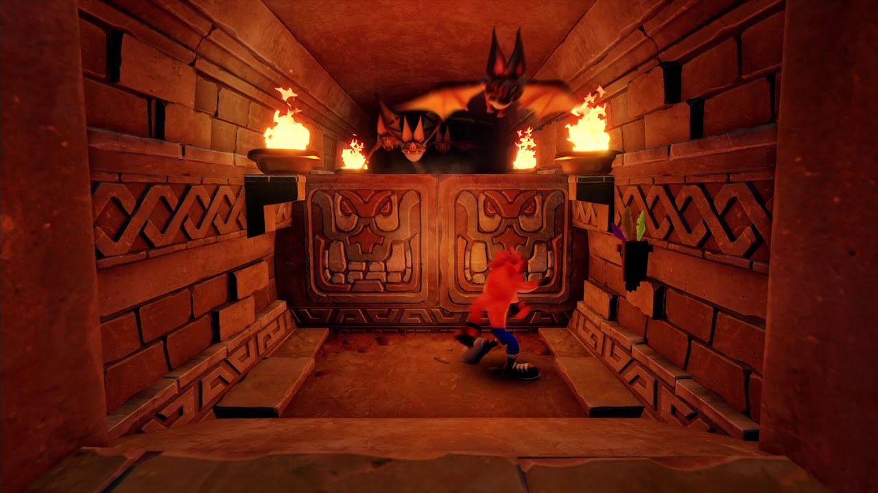 Crash Bandicoot (PS4) Level 13: Temple Ruins (All Boxes)