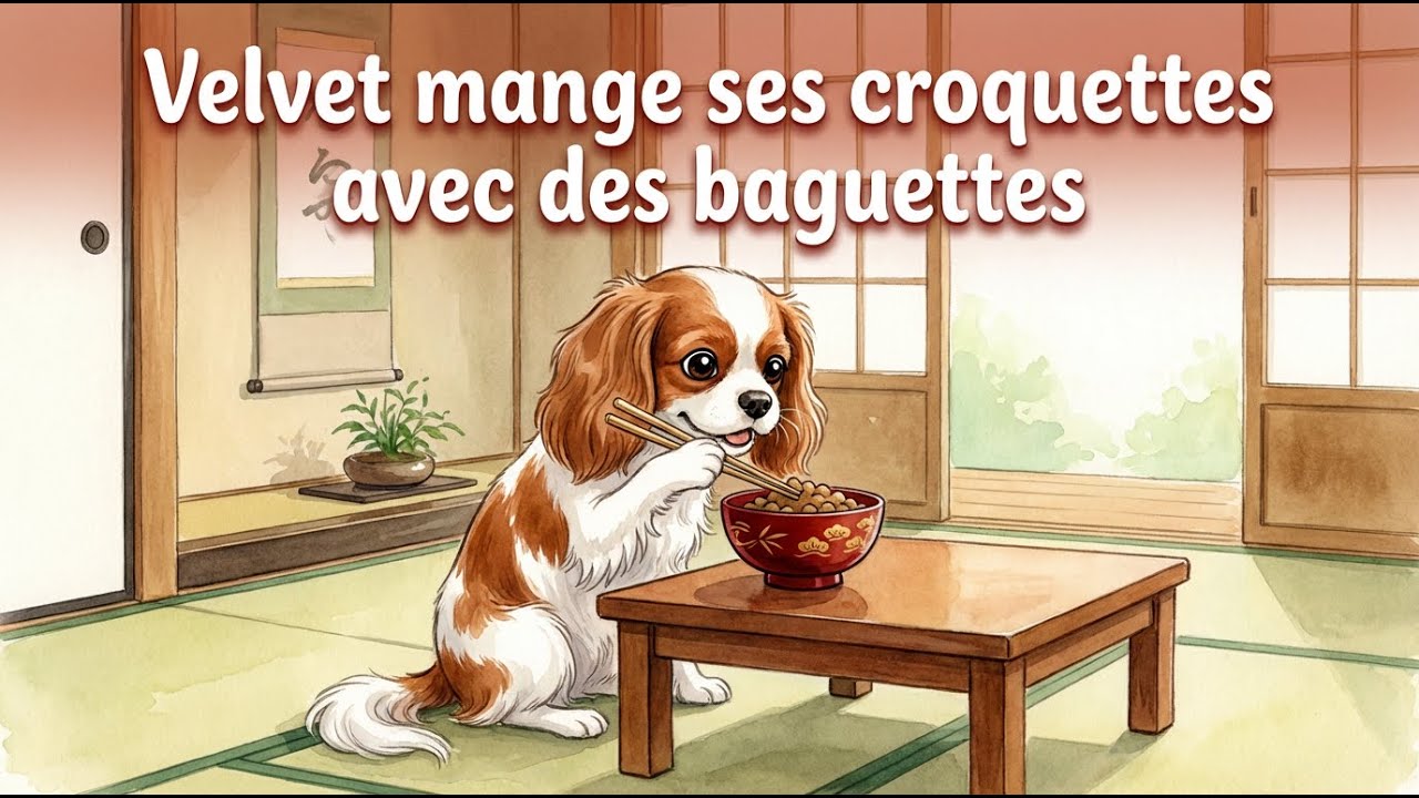 Ep 11 - Velvet mange ses croquettes avec des baguettes