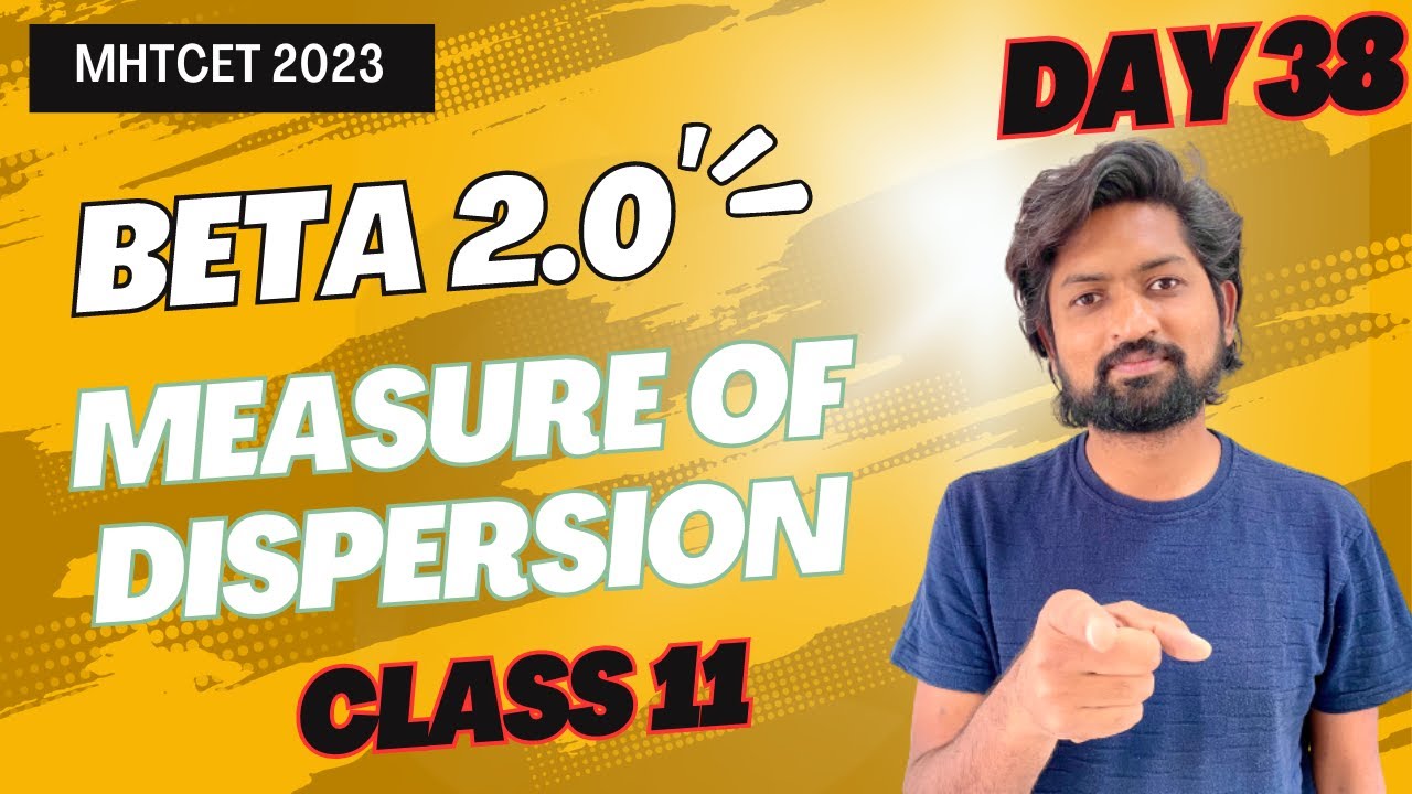 Measure of Dispersion | MHTCET 2023 GanitAnk #mhtcet2023 #maharashtraboard #crashcourse #class11