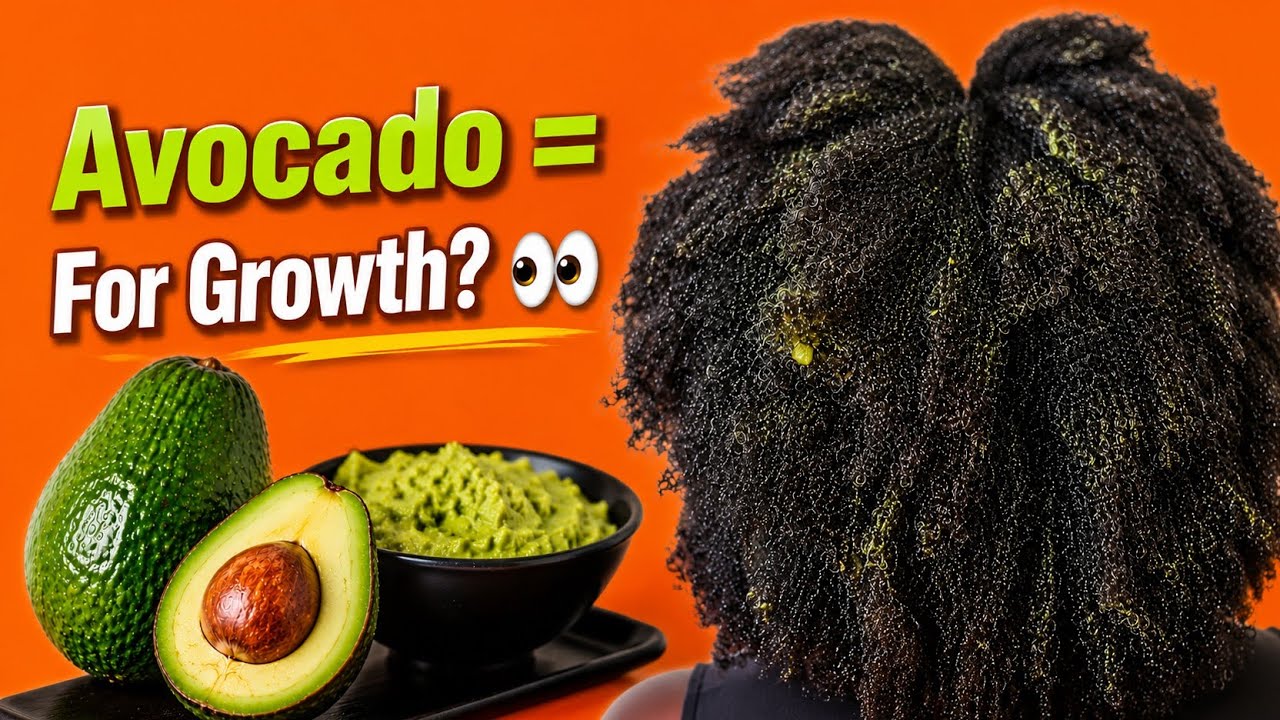 Avocado HAIR MASK for 4C HAIR || How to MAKE & APPLY for Growth + Moisture DIY