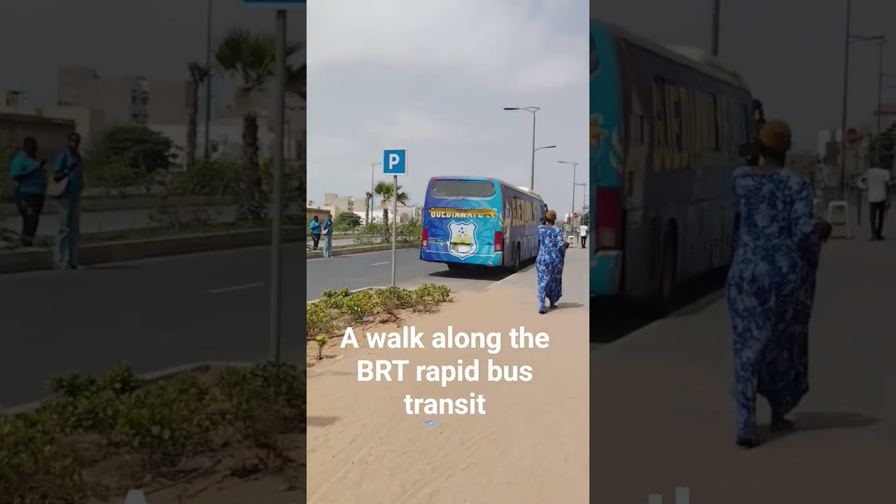A walk along the BRT in Dakar suburban area #dakar #dakarlive #dakarois #senegal
