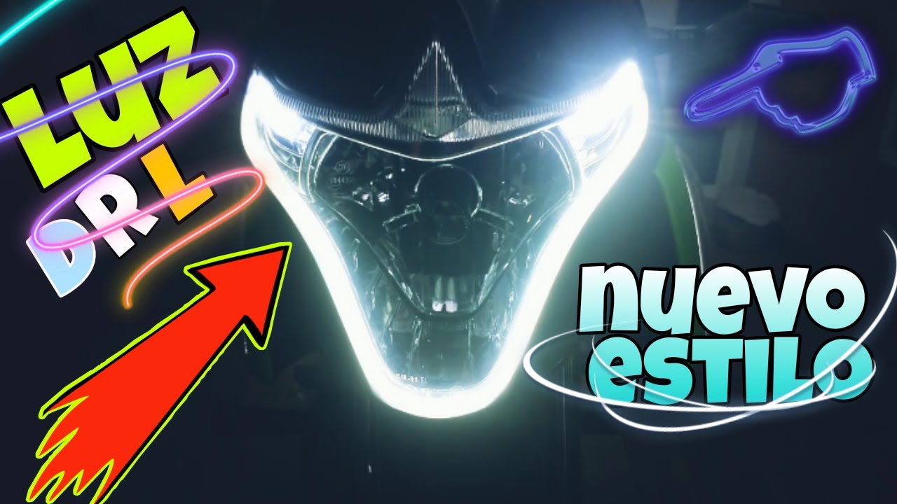 Luz DRL en Moto| 150Z modificada faro LED