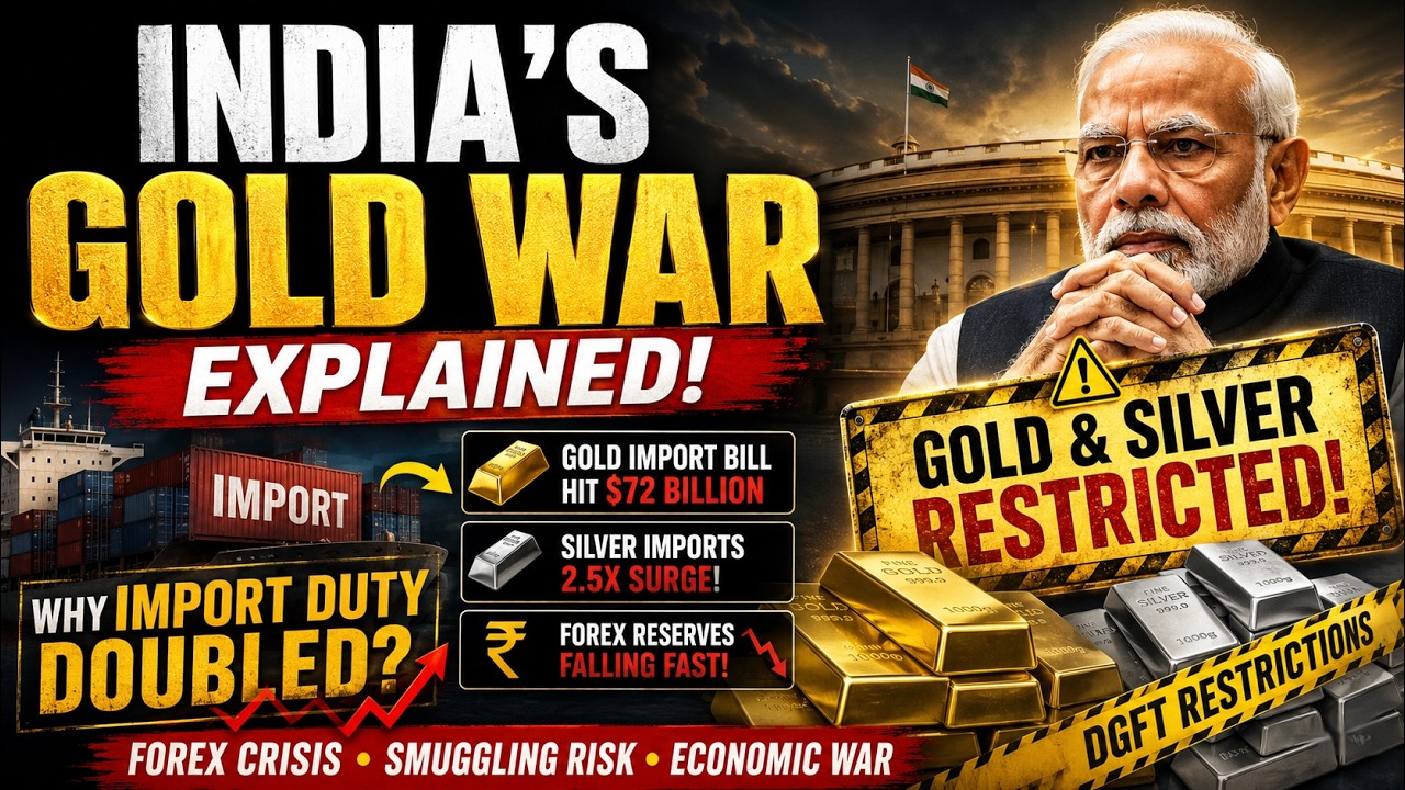 India&rsquo;s Gold War Explained | Gold Import Duty Shock, Silver Restrictions & Forex Crisis