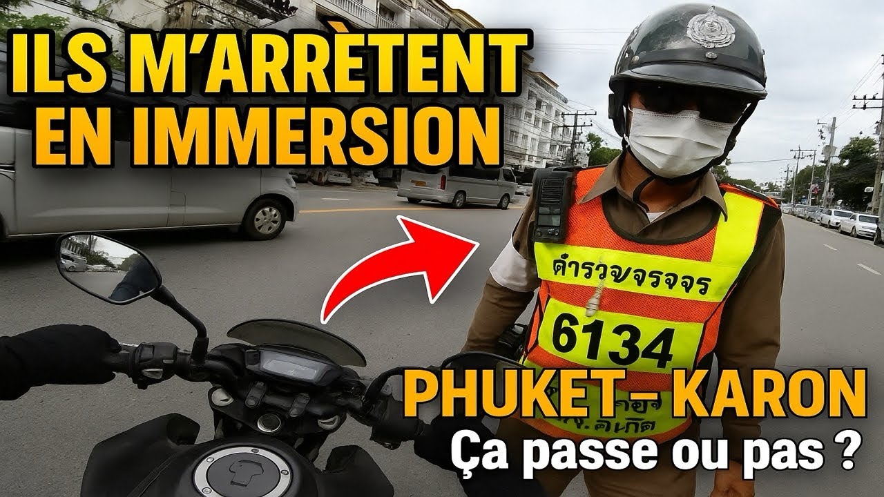 ILS M’ARRÊTENT EN MOT0 À PHUKET 🇹🇭 | Immersion Totale à Karon Beach