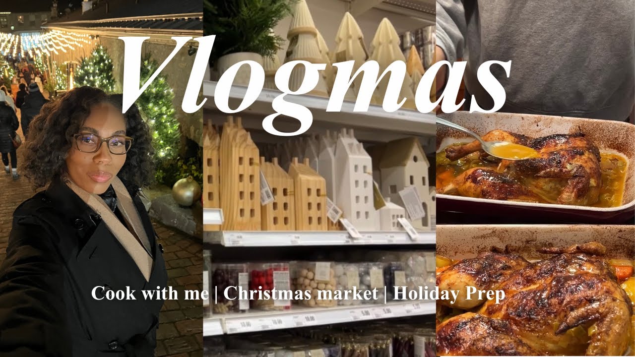 VLOGMAS | cook with me | holiday prep | Christmas market