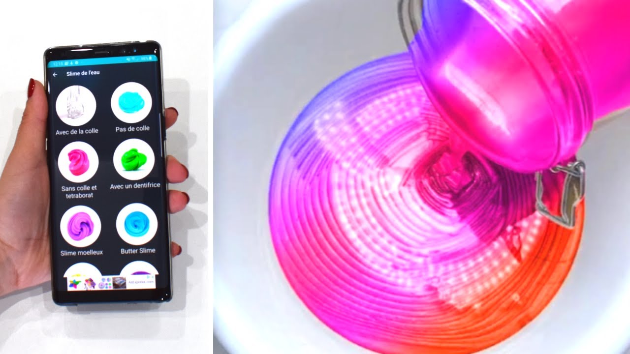 Je teste des recettes de SLIME SANS COLLE d'une application !? 😨