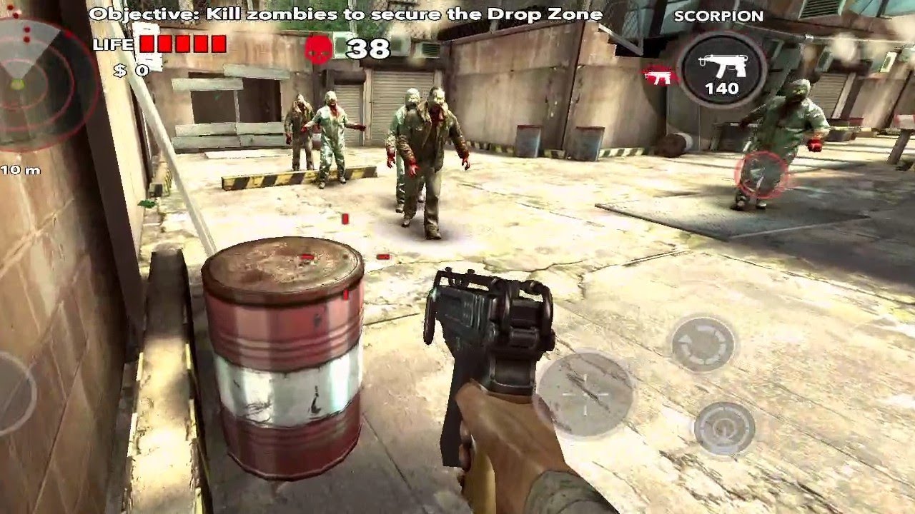 DEAD TRIGGER ! GAMEPLAY VIDEO ! PART 4 ! OFFLINE MOBILE GAME ! 200 MB GAME ! ZOMBIE SUVIVAL GAME !