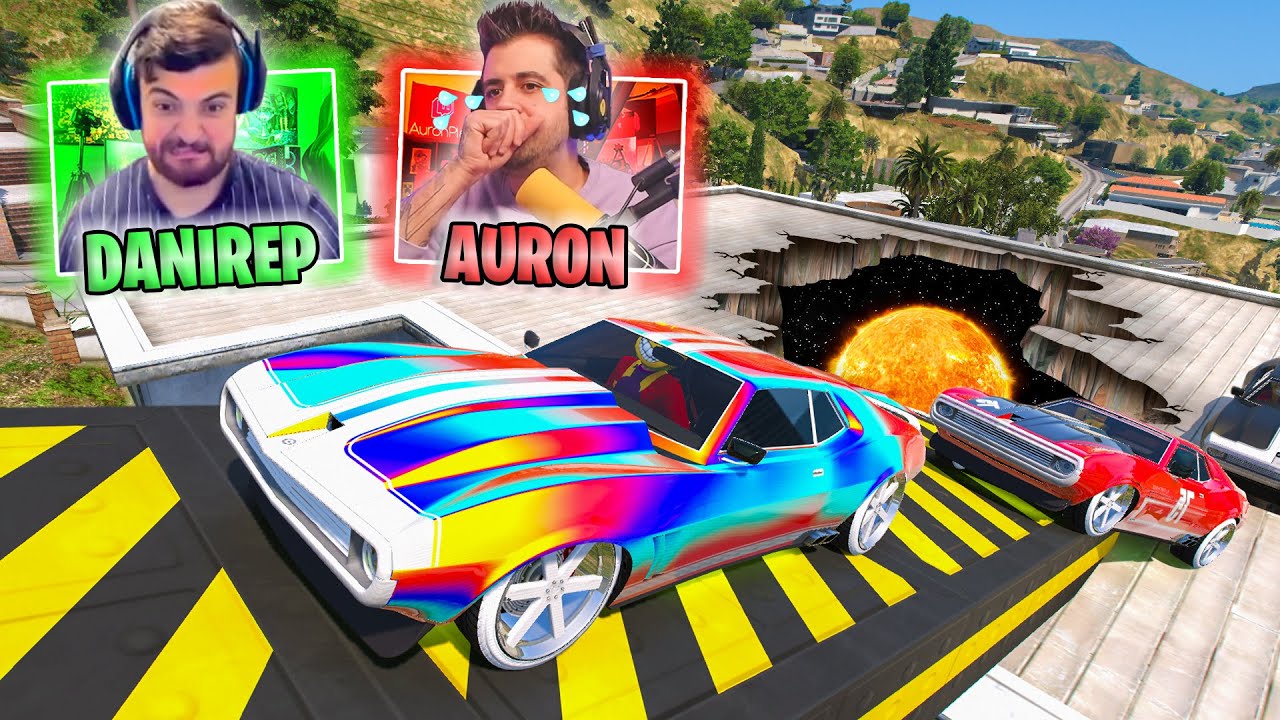 CARRERA INCREIBLE! NECESITO AYUDA!! CON AURONPLAY Y AMIGOS! - GTA V ONLINE