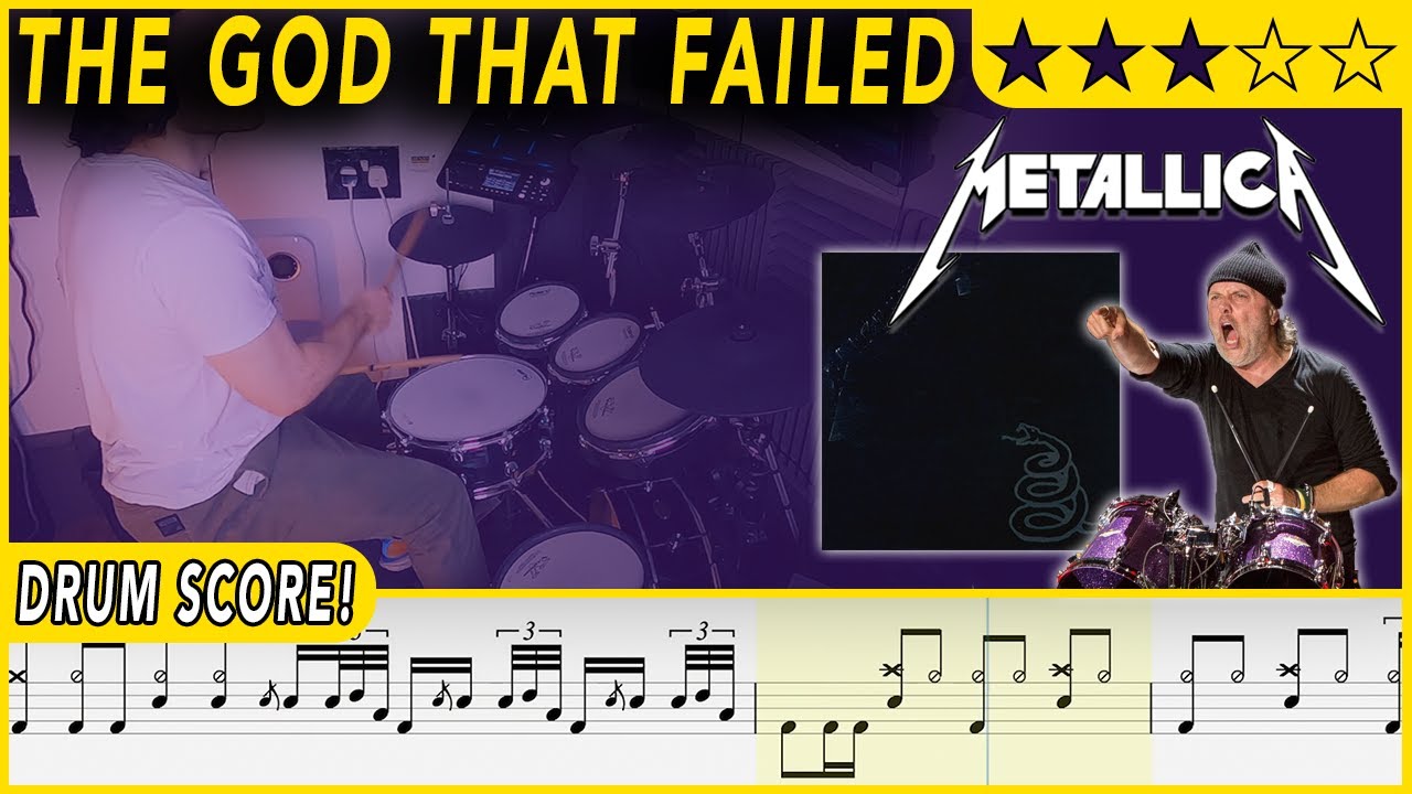 The God That Failed - Metallica | DRUM SCORE Sheet Music | #464 DRUMSCRIBE