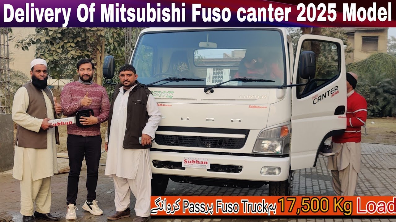 Delivery Of Mitsubishi Fuso canter Fuso truck 2025 Model To Mr Qasim Jan