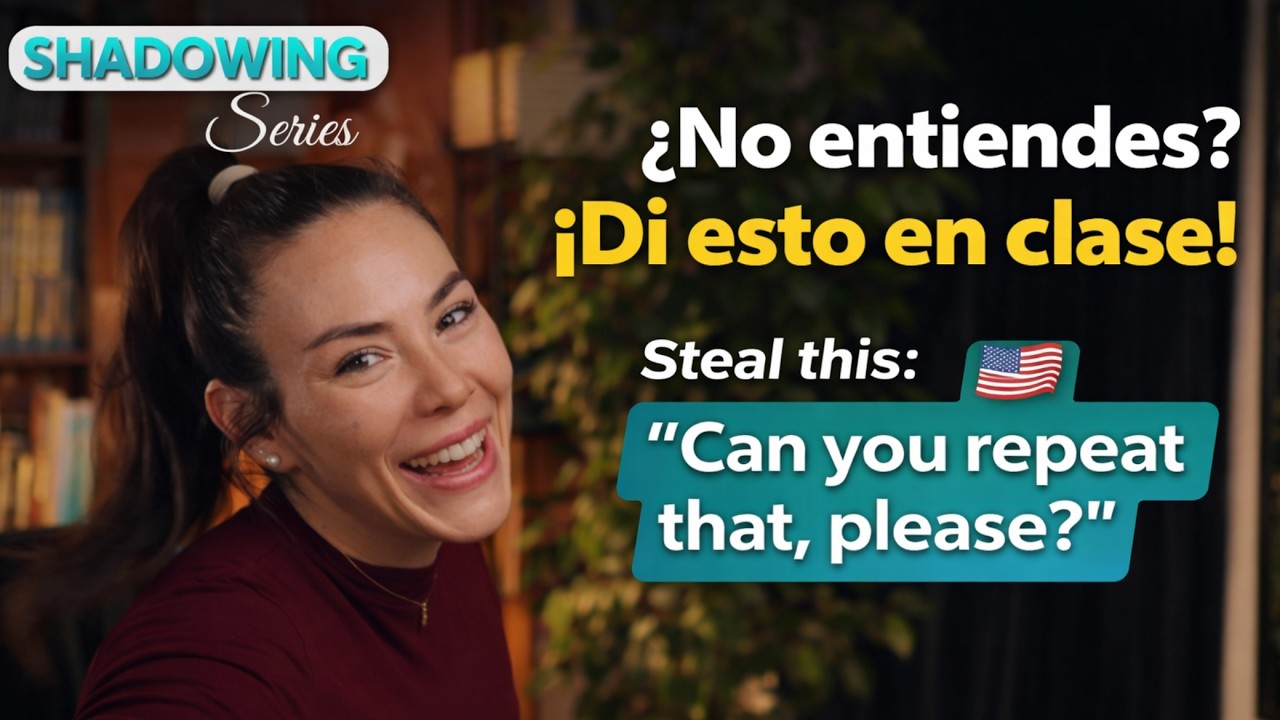 Cuando el Profesor Habla Rápido en Inglés | Frases de Supervivencia Shadowing - A1 Level- Ep. 6