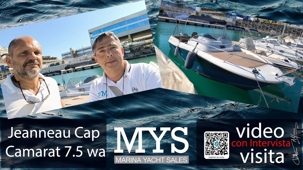 Jeanneau Cap Camarat 7 5 wa   video visita con intervista