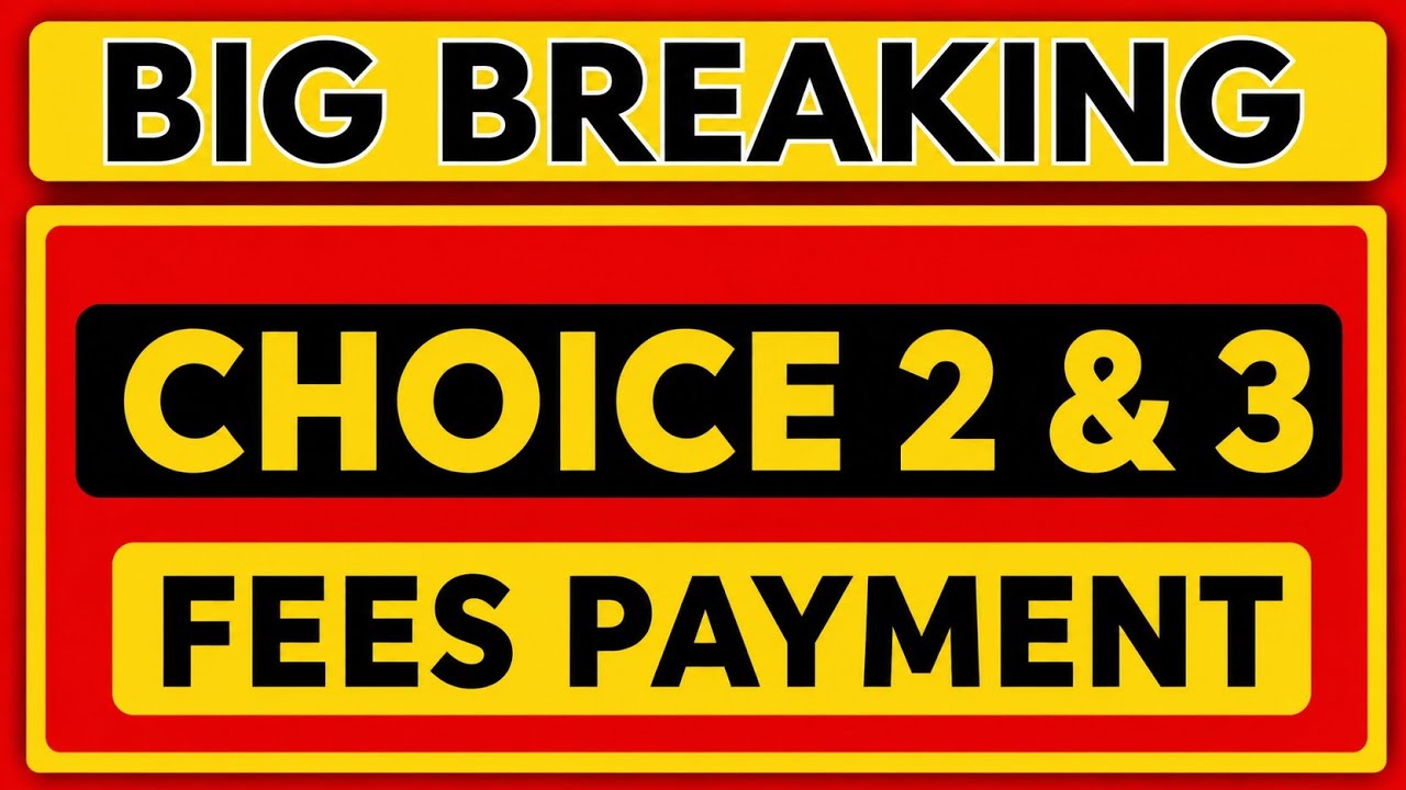 KCET 2026 BIG BREAKING 🔥 Choice 2 & 3 Fees Payment | Important Update | KEA Counselling 2026