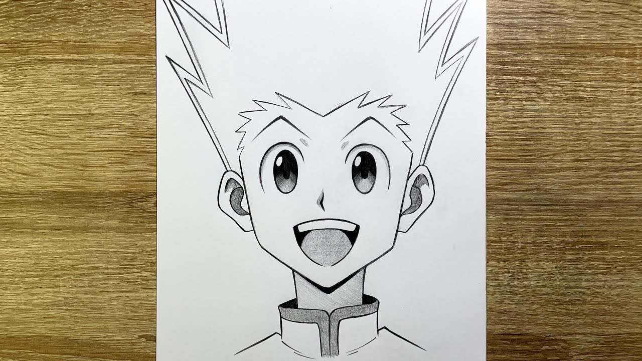 Comment dessiner Gon Freecss de Hunter x Hunter | Tutoriel dessin anime facile débutant